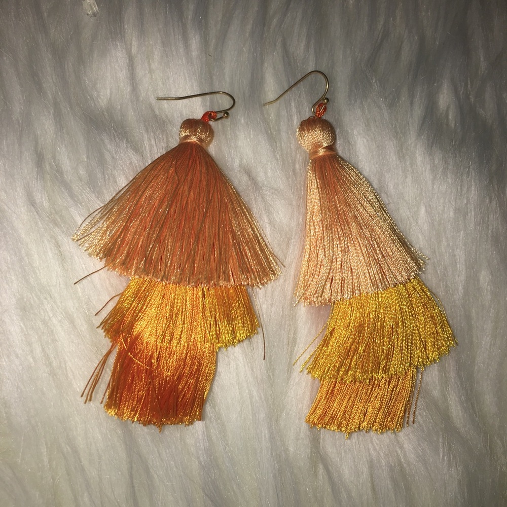 NWT!!! Bohemian Fringe Tassel Dangling Earrings